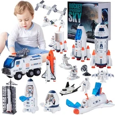 Large Space Exploration Astronaut Kids Toy, Rocket & Shuttle with L... Fast Ship