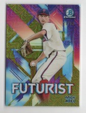 Mick Abel 2021 Bowman Chrome #FUT-MA Futurist Gold Refractor /50 Phillies