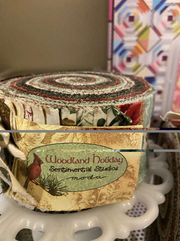 Woodland Holiday By Sentimental Studios For Moda Jelly Roll OOP Line - Image 2 of 3