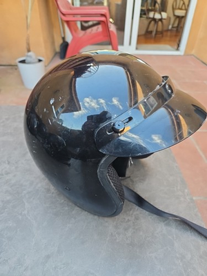 #ad FUEL OF0016 MOTORCYCLE SCOOTER CRUISER OPEN FACE HELMET L 59 60CM $35.00