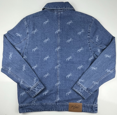 Jordan Mens Flight Heritage Denim Jacket Blue FN4649-436 Size