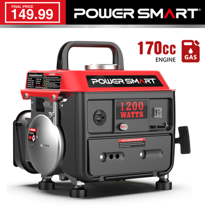 #ad #ad PowerSmart 1200W Gas Generator 79cc Engine 5 Hour Runtime 120V Output New $149.99