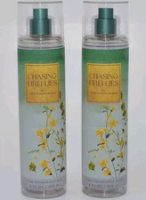 2 NEW BATH & BODY WORKS CHASING FIREFLIES FINE FRAGRANCE MIST SPRAY 8 OZ LARGE