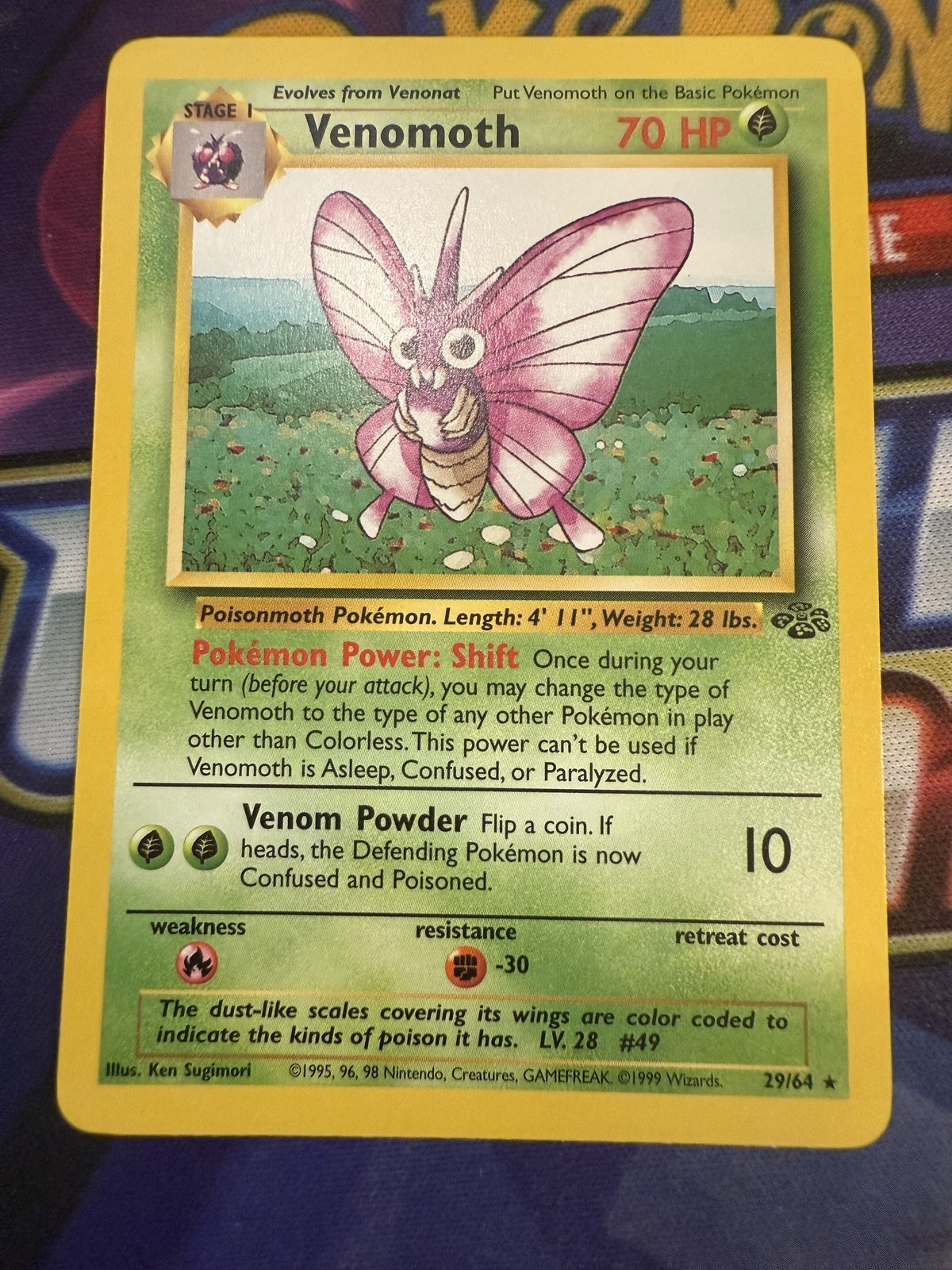 Venomoth (29) Rare Jungle 29/64 NM