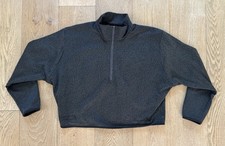 Lululemon Lab  Cropped Quarter Zip Size 8 Leopard Print Jacket