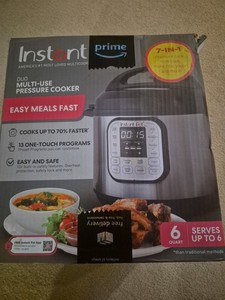 Instapot Duo 60 V3 6 Quart Multi-use pressure cooker 7-in-1 Serves up to 6