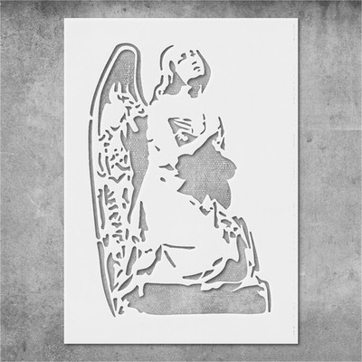 Reusable Angel Stencil Template for DIY Crafts Wall Art - StencilAir