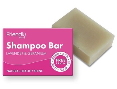 Friendly Soap Lavender & Geranium Shampoo Bar 95g