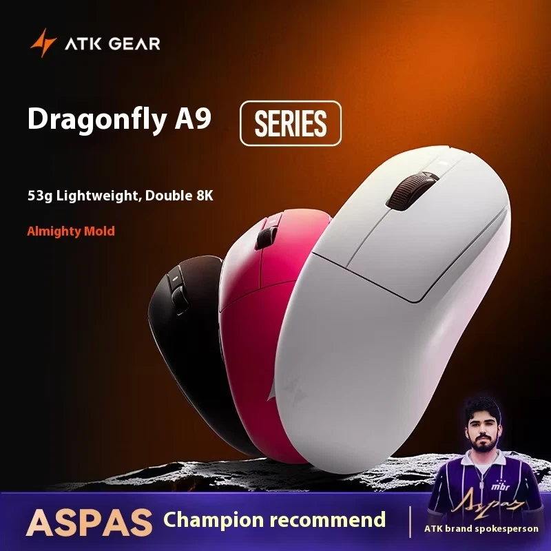 ATK A9 Ultra Wireless Gaming Mouse A9/A9 SE/A9 Plus/A9 Pro Tri-Mode 8K 53G Light - Image 3 of 4