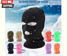 3 Hole Full Face Mask Ski Mask Winter Cap Balaclava Outdoor Beanie Tactical Hat
