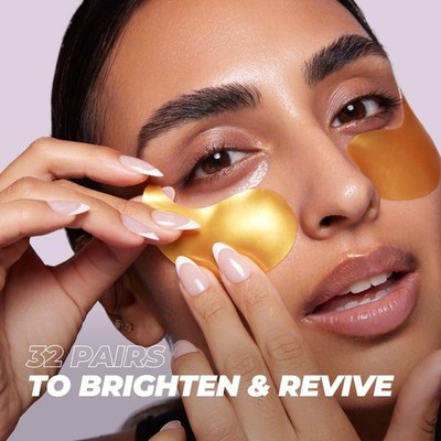 Vitamasques Golden Hydrogel Eye Pads For Puffy Eyes & Dark Circles 32 Pairs ALOE