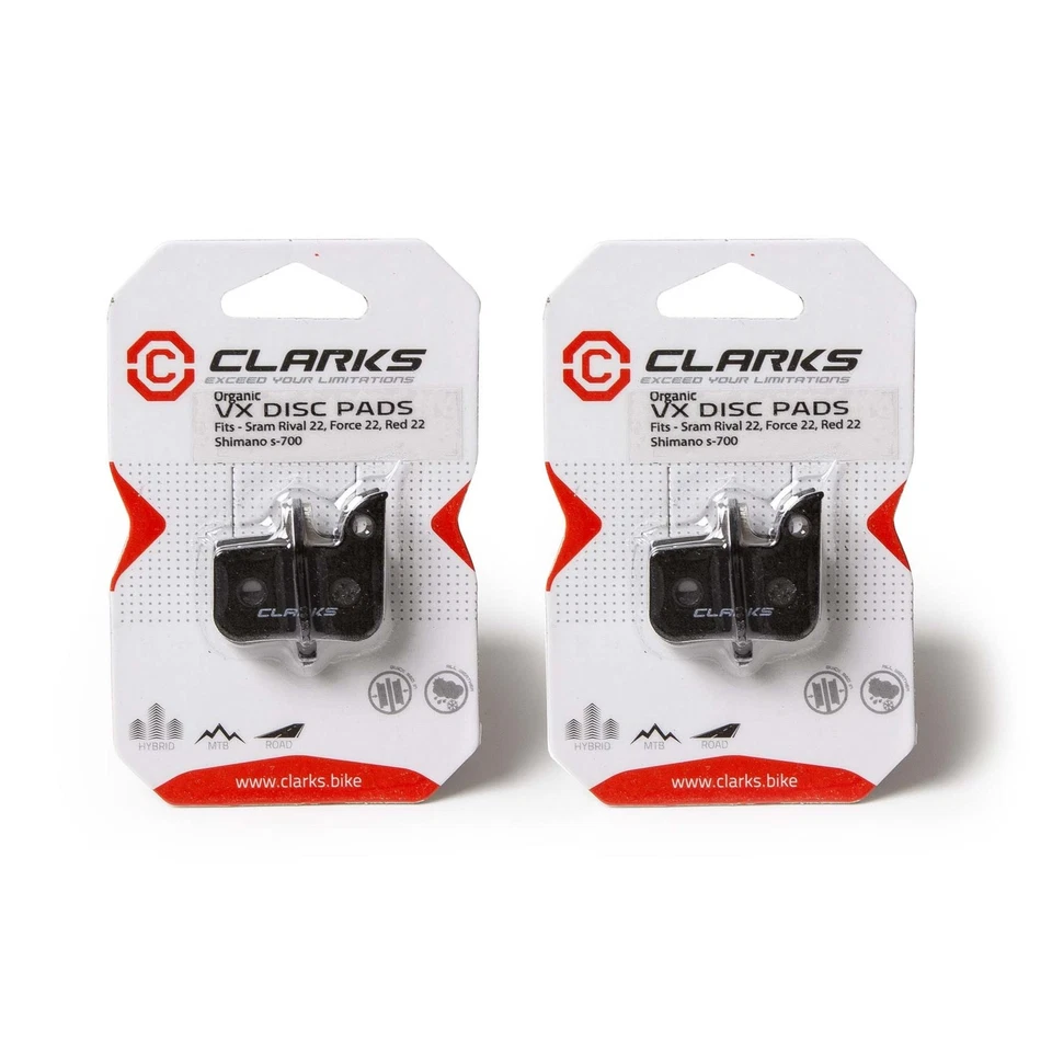 Disc Pads for SRAM Rival Force Red S-700 Apex Level, Clarks VX860 Organic x2 Prs