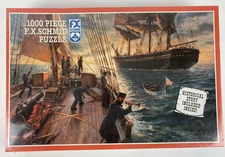 F.X. Schmid 1000 Piece Jigsaw Puzzle 'Inspection of a Merchant Ship'  NEW Sealed
