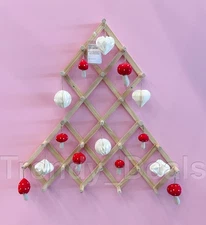 Ikea VINTERFINT Alternative Christmas Tree Wall Decoration Solid Pine w/24 Hooks