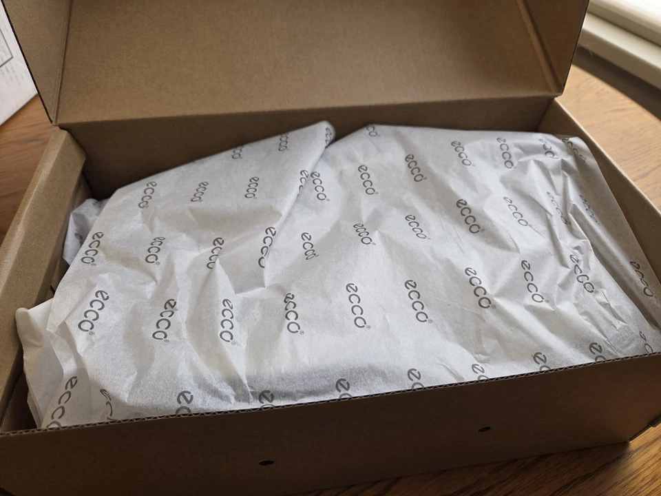 NUEVO Zapatos impermeables blancos ECCO Golf Lt1 para hombre talla 40 6-6,5 encaje 132264 Ortholite Foto 3 de 4