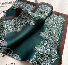 100 Mulberry Silk 53X53cm Bandana totem Print Scarf Neckerchief Shawl Wrap new