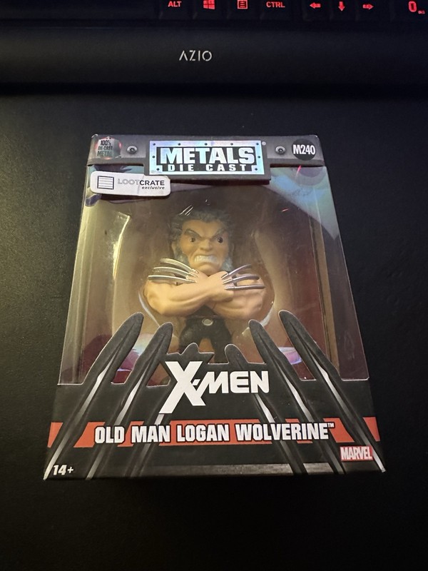 Jada X-Men Die Cast Metal Old Man Logan Wolverine M240 LootCrate Figurine New