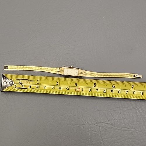 Citizen Watch Womens Quartz Rectangle Gold Tone 6421-S18523 Works - Picture 15 of 17