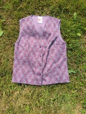 St Michael Colorful Pattern Red Purple Waistcoat