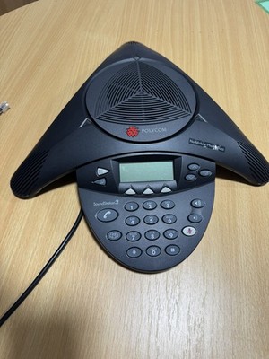 Polycom SoundStation 2 Full Konferenztelefon LCD Disp mit Erweiterung Lautsprecher 