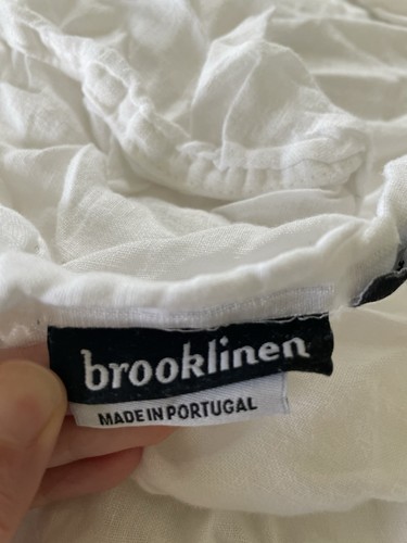 Brooklinen weiß 100% Leinen King Bettbezug extrem weich Top Zustand - Bild 2 von 13