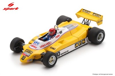 Spark 1:43 ATS D5 No.10 Monaco GP 1982 Eliseo Salazar (S4324) Resinmodell