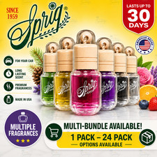 Sprig Hanging Air Freshener For Car Home Office Long Lasting Fragrance 1-24 Pack