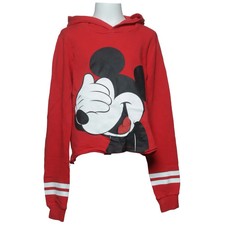 H&M, Kapuzenpullover, Gr&ouml;&szlig;e: 158/164, Rot/Schwarz/Wei&szlig;, Print, M&auml;dchen #CKr