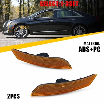 For Cadillac XTS 2013-17 Amber Lens Front Bumper Side Marker Light Housings 2-6X