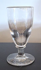 ANTIQUE GEORGIAN ALE GLASS c.1810