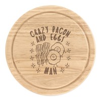 VerrüCkte Bacon Und Eier Mann Stars Rund Zerkleinern KäSebrett Lustig FrüHstüCk
