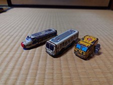 Ichiko Tin Toy One-Man Bus Shinkansen Wind-Up Tin Toy Nippon Express
