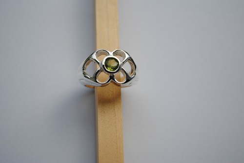 Silber Ring mit runden Iolith, Granat, Amethyst oder weitere Steinen - Bild 7 von 10