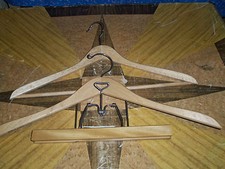 Two Older Wood Clothes Hangers  Great Condition