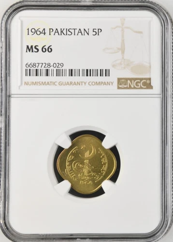 Pakistan 5 Paisa 1964 NGC MS 66