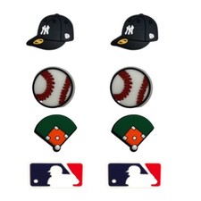 MLB New York Yankees Baseball Team For Crocs Shoe Charms Jibbitz - 8 Pieces
