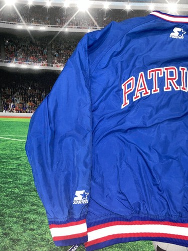 VTG Starter NFL Pro Line New England Patriots Pullover Windbreaker Jacket Large - Bild 9 von 11