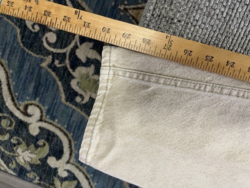 Levis 550 Org Tab Relaxed Fit Tapered Leg Denim Jeans USA VTG Men's 34x30 Khaki - Picture 12 of 13