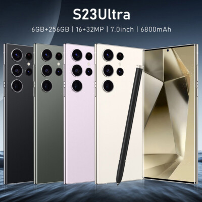 2026 S23 Ultra 5G Unlocked Smartphone 6+256GB Android Dual SIM Mobile Cell Phone