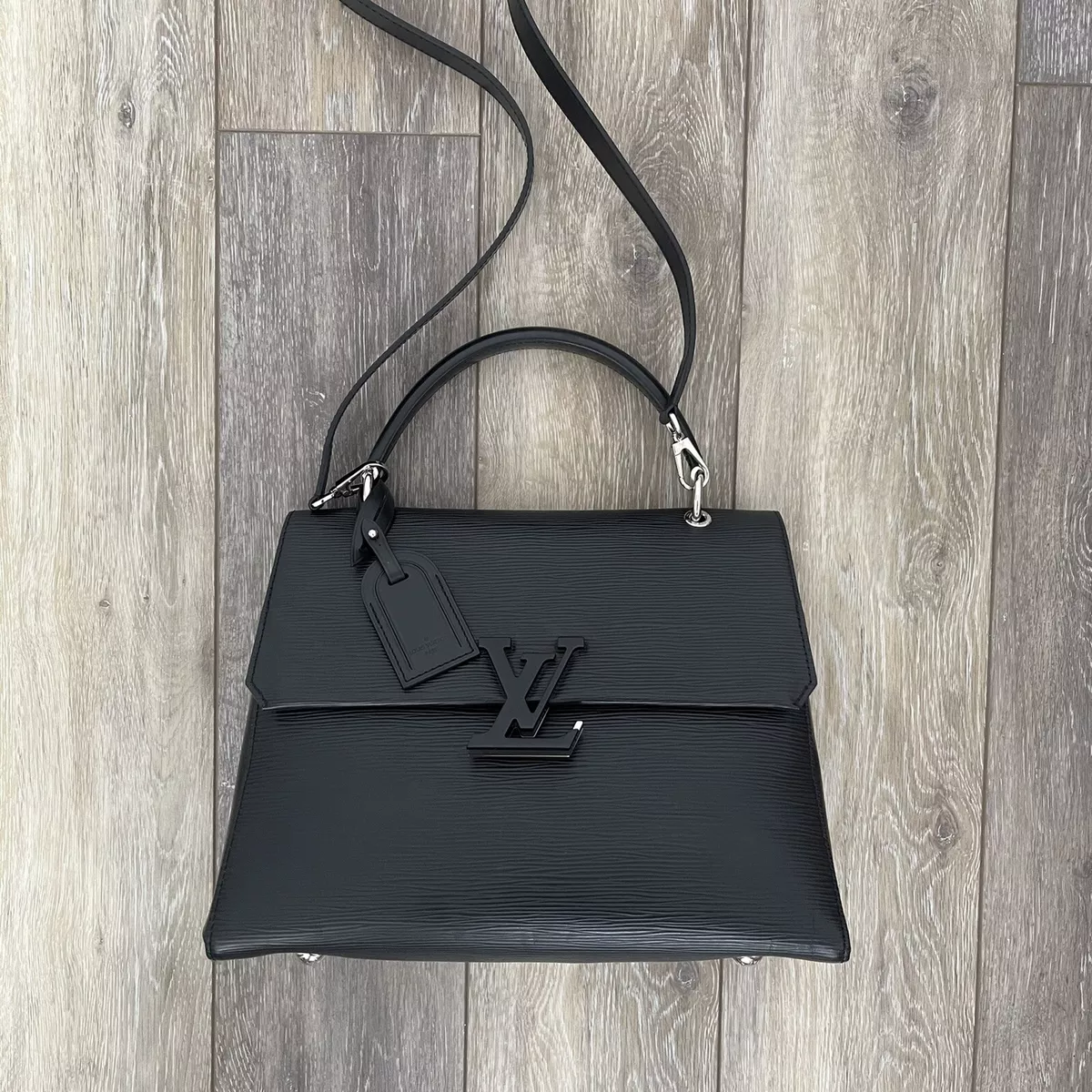 LOUIS VUITTON Grenelle MM Epi Leather Shoulder Bag Black