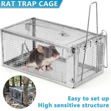 Humane Rat Trap Cage Live Animal Catch Pest Rodent Mice Mouse Bait Control Box