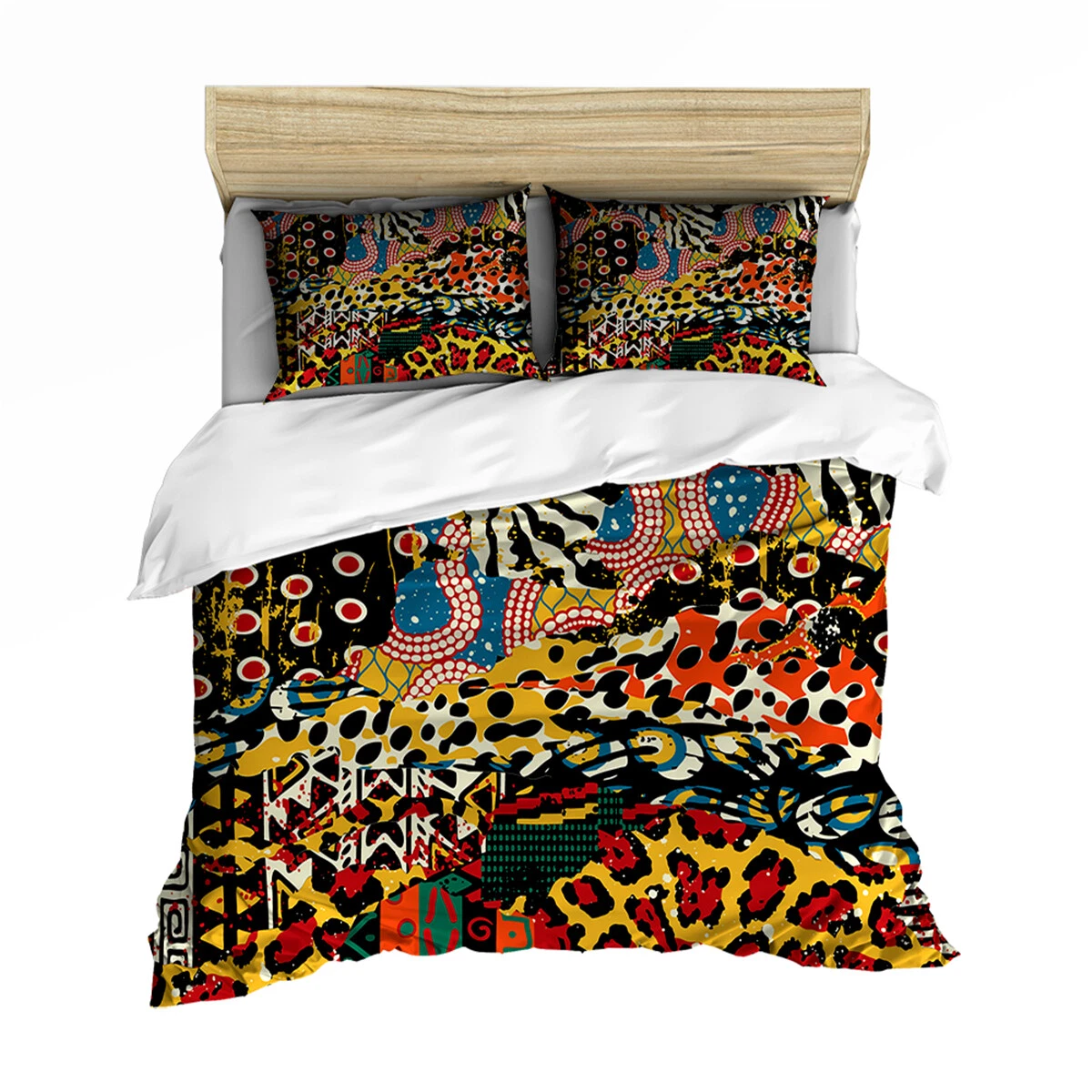Tiger Leopard Print Bedding Set