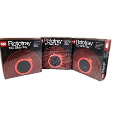 Rototray 100 Photo Slide Trays GAF Sawyers 2 Sealed 1 Open Lot of 3 Vtg