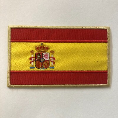 Toppa Ricamata Bandiera Spagnola - Termoadesiva, Per Personalizzare T-shirt, Borse - Foto 7