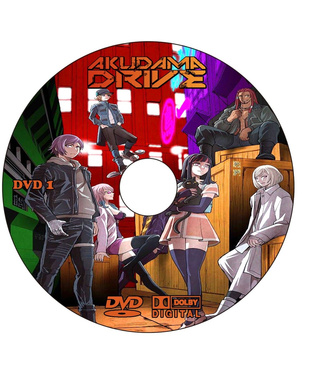 ANIME, AKUDAMA DRIVE, DVD, 12 EPISODES ENG/AUDIO, BOX, 2020