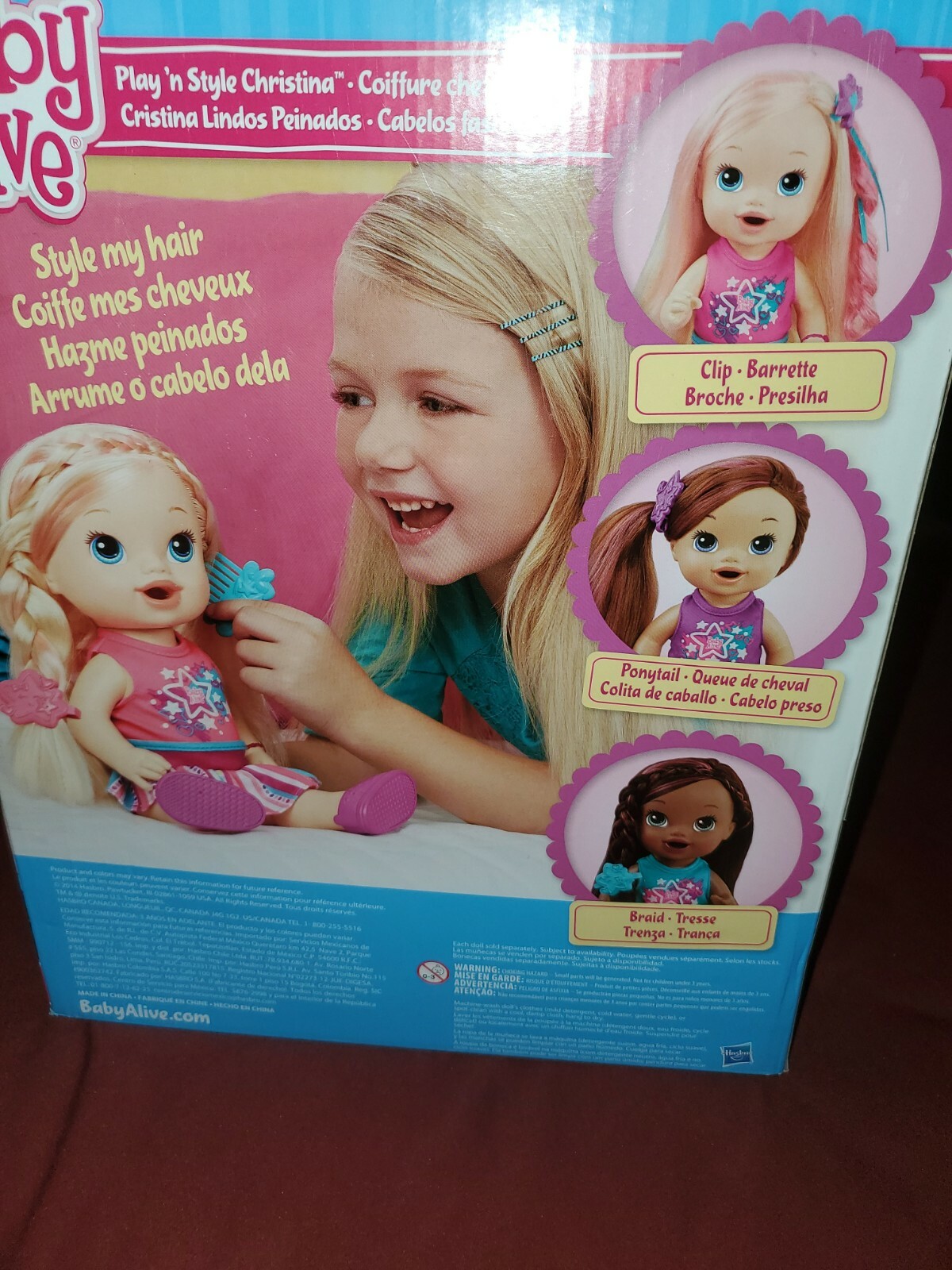 baby alive cristina lindos peinados