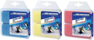 Holmenkol Skiwax-Set 6x 35g Worldcup Wax Skiwachs für Alpin + Nordic + Board