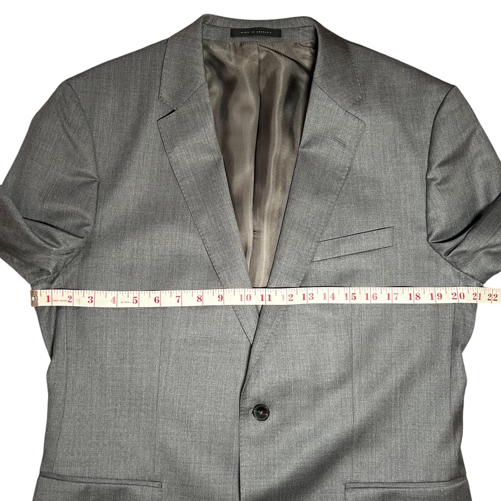 HUGO BOSS Johnstons Lenon Blazer SIZE 42L Reda Super 100 Virgin Wool Gray Jacket thumbnail 14