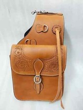 Tooling Carving Genuine Premium Leather Western Saddle Bag