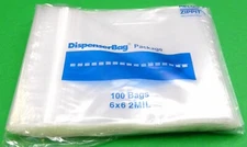 6x6 Zip Seal Lock Closure Reloc Zippit Bags Clear 2mil Poly Bags 100Pc 6" Square